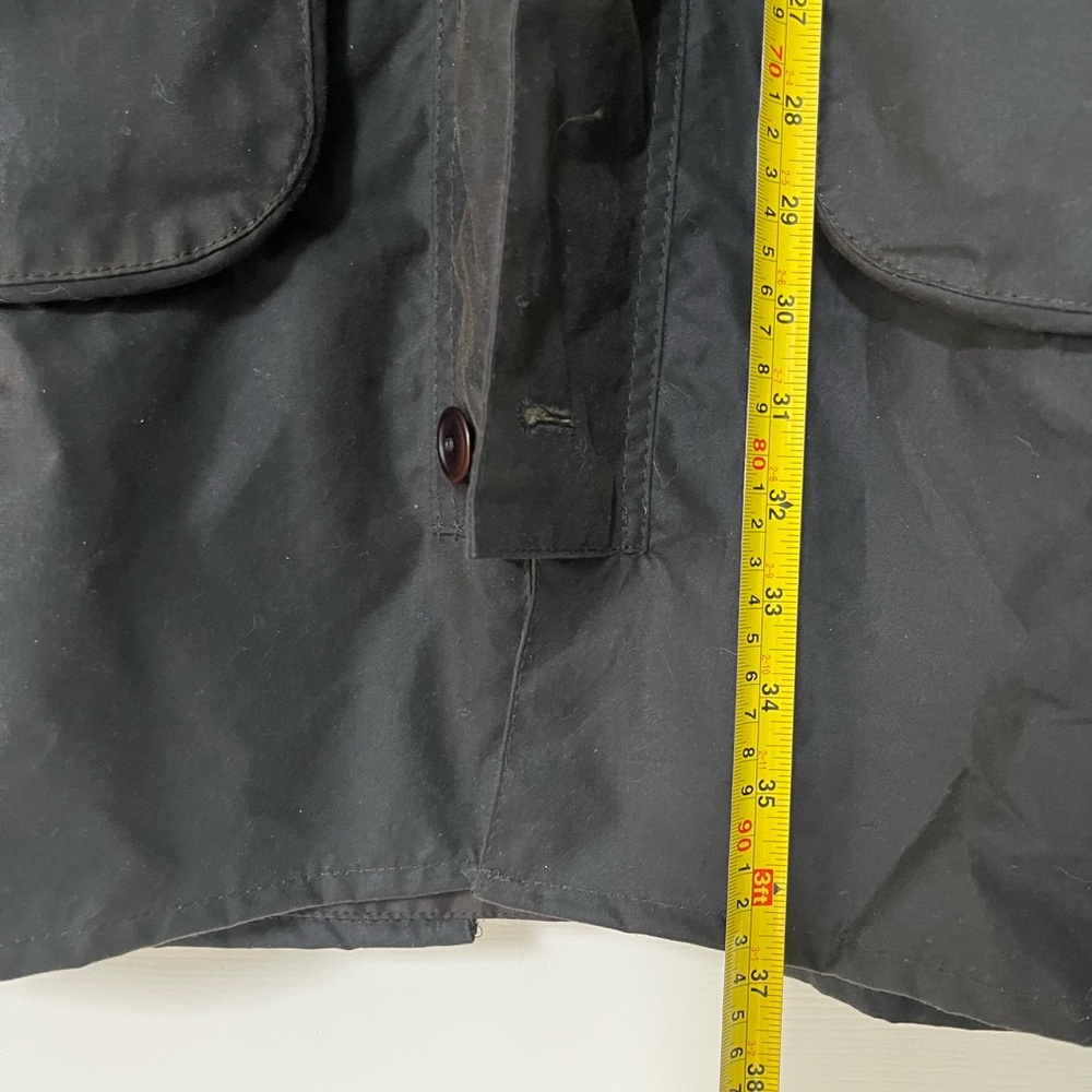 Barbour Solway Wax Jacket Trench Coat Olive MWX24810L71 $710 Medium CN462 - Picture 14 of 16